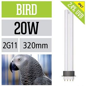 Лампа полноспектральная Arcadia Bird Lamp 2,4% UVB, 2G11, 24 Вт