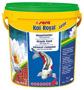 Sera KOI ROYAL ST large основной корм для кои свыше 25 см, гранулы 10 л