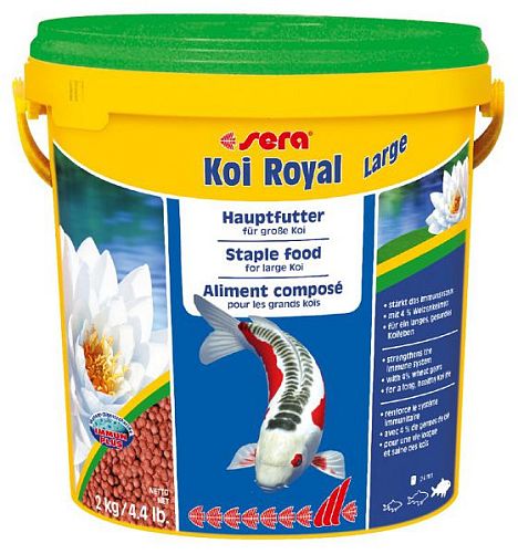 Sera KOI ROYAL ST large основной корм для кои свыше 25 см, гранулы 10 л