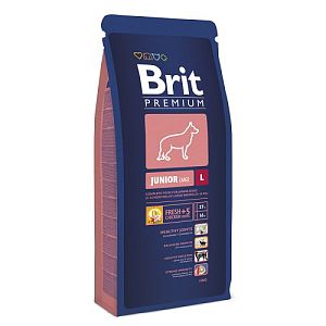 Корм Brit Premium Junior L для молодых собак крупных пород
