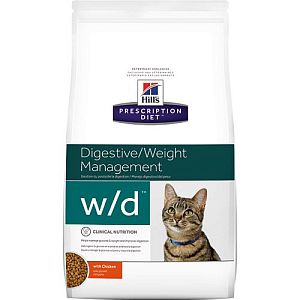 Диета Hill’s Prescription Diet w/d для кошек, поддержание веса при диабете, 1,5 кг