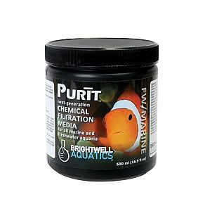 Уголь и Смола Brightwell Aquatics Purit для химической фильтрации, 500 мл