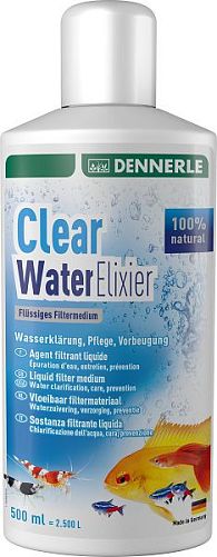 Добавка Dennerle Clear Water Elixier для очищения воды на 2500 л, 500 мл