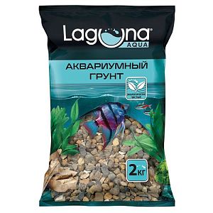 Грунт Laguna темно-коричневый меланж, 2 кг, 4−6 мм