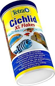 TetraCichlid XL&nbsp;Flakes основной корм для цихлид и&nbsp;других крупных рыб, крупные хлопья 1&nbsp;л