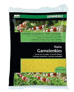 Грунт для мини-аквариумов Dennerle Nano Garnelenkies, «Panama yellow» (желтый), 0,7−1,2 мм, 2 кг