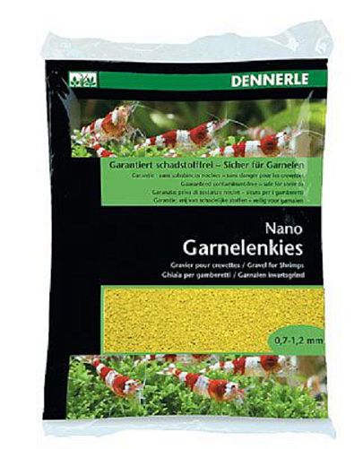 Грунт для мини-аквариумов Dennerle Nano Garnelenkies, "Panama yellow" (желтый), 0,7-1,2 мм, 2 кг