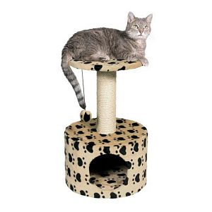 Домик TRIXIE «Toledo» для кошки, «кошачьи лапки», высота 61 см, бежевый