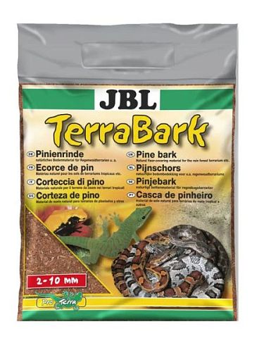 Натуральный субстрат JBL TerraBark S из сосновой коры для тропических террариумов, 2-10 мм, 5 л
