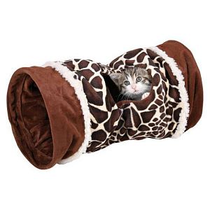 Тоннель TRIXIE для кошки, 22×50 см, жираф, плюш