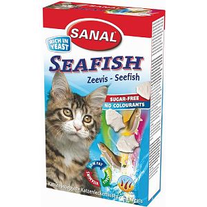 SC3400 SANAL Seafish Витаминное лакомство для кошек с морской рыбой, 50 г