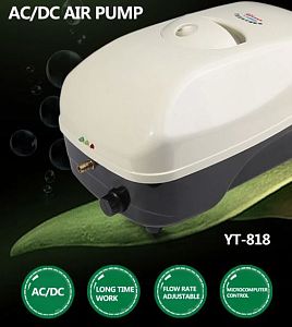 Компрессор SunSun YT-818&nbsp;AC/DC регулируемый, 20&nbsp;Вт, 20&nbsp;л/мин