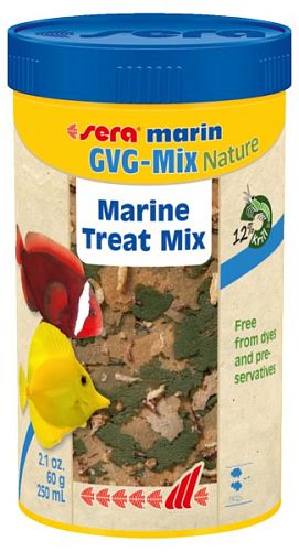 Корм Sera Marin GVG-Mix Nature для морских рыб, хлопья 250 мл (60 г)