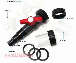 Фильтр прудовый напорный SUNSUN CPF-50000&nbsp;с&nbsp;UV-стерилизатором, обратной промывкой, 170&nbsp;л, 13&thinsp;000&nbsp;л/ч, UV-55&nbsp;Вт