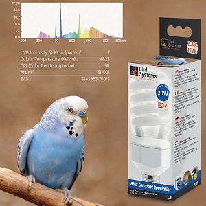 Лампа Bird Systems COMPACT SPECIALIST 2,2%, E27(спираль), 20 Вт