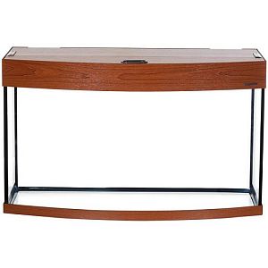 Аквариум LUX Ф170 фигурный, с крышкой и светильником Т8 2×30 Вт, итальянский орех, 170 л