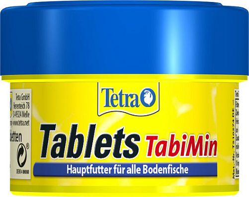 TetraTablets TabiMin основной корм для сомов и донных рыб, таблетки 58 шт.