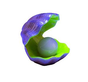 Декорация С&nbsp;GLO-эффектом GLOFISH &laquo;Раковина-жемчужница&raquo;, 7,62&times;8,13&times;8,13