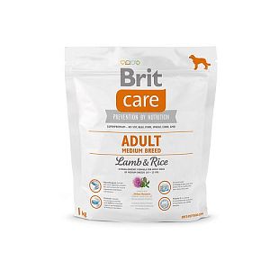 Корм Brit Care Adult Medium Breed для взрослых собак средних пород, ягненок с рисом