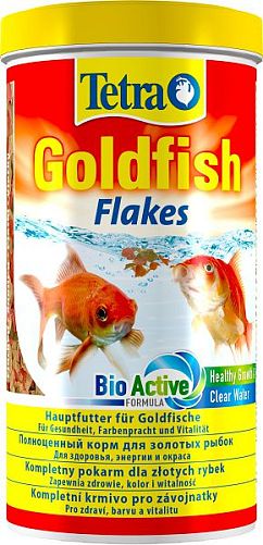Tetra GoldFish основной корм для золотых рыбок, хлопья 1 л