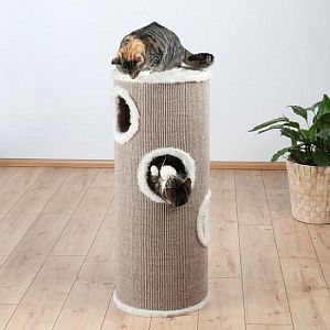 Домик-башня TRIXIE «Edorado» для кошки, D 40, 100 см, коричневый, бежевый