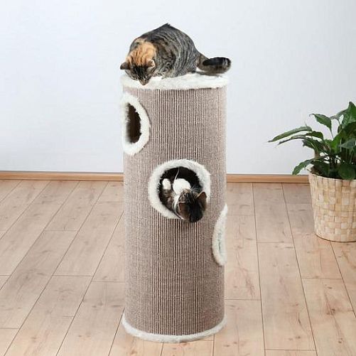 Домик-башня TRIXIE "Edorado" для кошки, D 40, 100 см, коричневый, бежевый
