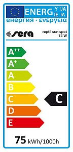 Лампа Sera reptil sun spot, 75 Вт