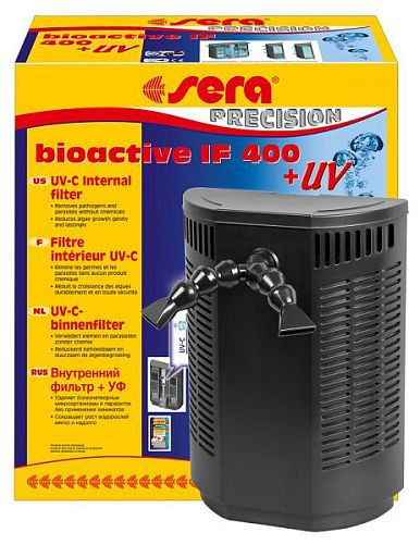 SERA BIOACTIVE IF400 + УФ внутренний аквариумный фильтр с УФ-системой до 400 л, 750 л/ч