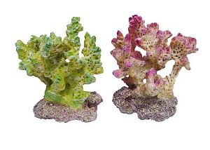 Aqua-Pro «REPLICA LIVE CORAL» коралл пластиковый, L120 x W80 x H140 мм, арт. QFS-09A