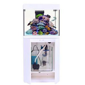 Aqua Medic «Kauderni CF» аквариум нанорифовый с тумбой и внешней фильтрацией, белый, 200 л