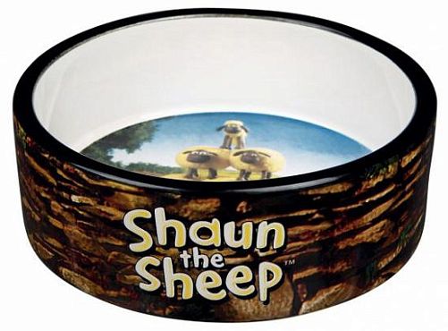 Миска TRIXIE Shaun the Sheep, керамика, 0,8 л, D 16 см, коричневая