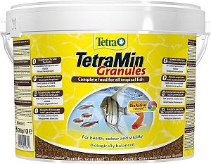 TetraMin Granules основной корм для всех видов аквариумных рыб, гранулы 10&nbsp;л