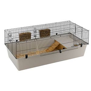 Клетка Ferplast RABBIT 160 для кроликов, черная, 156,5х77×61,5 см