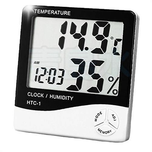 Термогигрометр Nomoy Pet электронный, часы, температура, влажность, сигнал тревоги, 95х20х100 мм