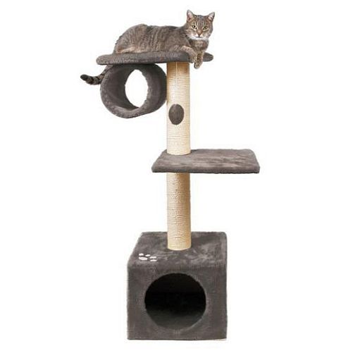 Домик TRIXIE "San Fernando" для кошки, высота 106 см, плюш, серый