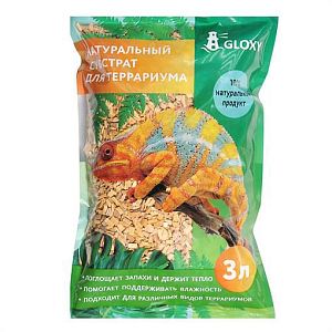 Субстрат Gloxy «Щепа дуба» для террариумов, 3 л