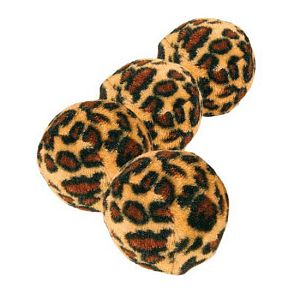 Набор TRIXIE мячиков «Леопард», D 3,5 см, 4 шт.