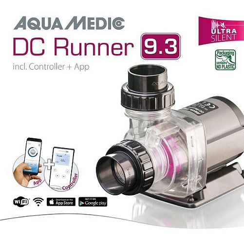 Помпа подающая Aqua Medic DC Runner 9.3, до 9000 л/ч, подъем 4,8 м, 65 Вт, регулировка мощности