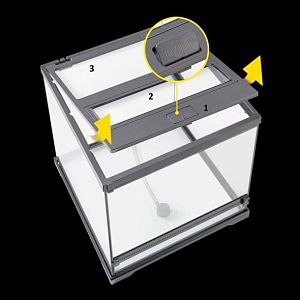 Террариум Exo Terra из силикатного стекла для лягушек, 45х45×45 см