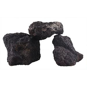 Декорация природная PRIME Черный вулканический камень М, 10−20 см