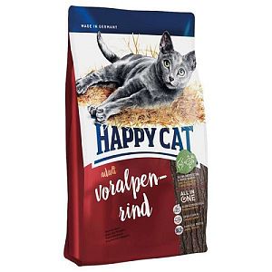 Корм HAPPY CAT Adult Альпийская говядина для взрослых кошек