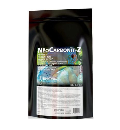 Наполнитель Brightwell Aquatics NeoCarbonit-Z для снижения содержания аммиака, аммония, хлораминов, 1 кг