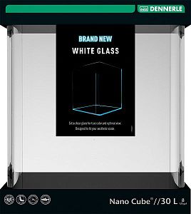 Аквариум Dennerle Nanocube White Glass 30 л, из осветленного стекла
