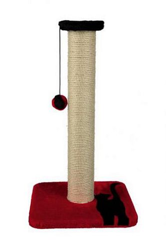 Когтеточка-столбик TRIXIE Mendi, 61 см, красный, черный