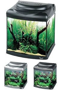 Аквариум Hailea с&nbsp;гнутым передним стеклом+фильтр RP-200, 30&nbsp;л, черный