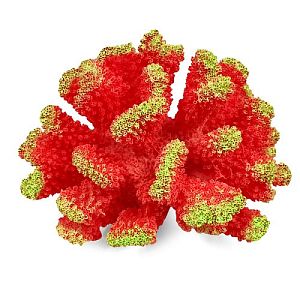 Коралл Laguna искусственный «Стилофора», красный, 132х108×92 мм