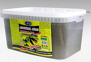 Основной корм Biodesign УНИВЕРСАЛ-ГРАН ЭКОНОМ для неприхотливых видов рыб, тонущие гранулы 11 л