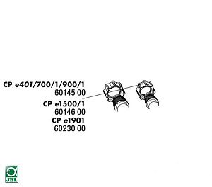 JBL Накидная гайка фиксации шлангов для фильтров CristalProfi е1901, 2 шт., арт. 6 023 000