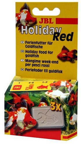 JBL Holiday Red корм для золотых рыб на время отпуска, 20 г