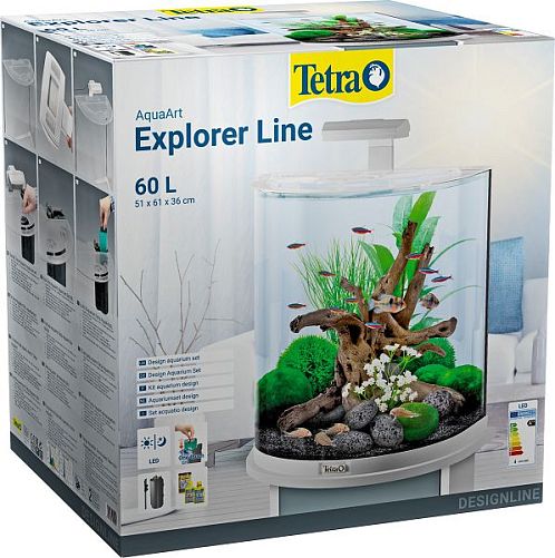 Tetra AquaArt Explorer Line аквариум белый, 60 л